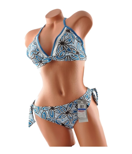 Jag Womens Floral Halter Side Tie 2 Piece Bikini 485 XL