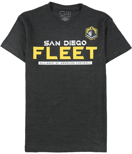 G-III Sports Mens San Diego Fleet Graphic T-Shirt darkgray M