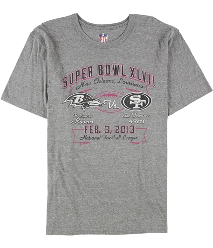 NFL Mens SuperBowl XLVII Graphic T-Shirt sbw M
