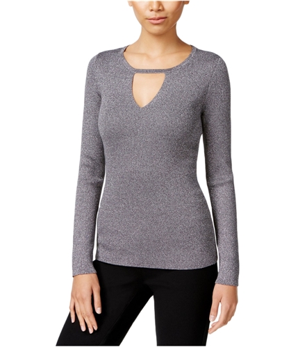 I-N-C Womens Long Sleeve Knit Sweater bronzelurex XS