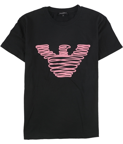 Armani Womens Graphic Embellished T-Shirt black 46