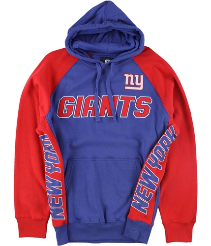 G-III Sports Mens NY Giants Hoodie Sweatshirt, Blue, Large