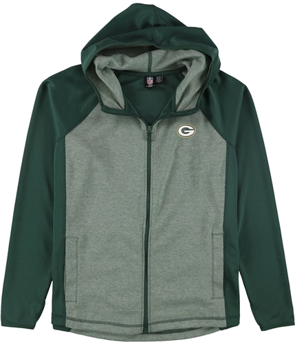 NFL Womens Green Bay Packers 2-Tone Hoodie Sweatshirt pac M