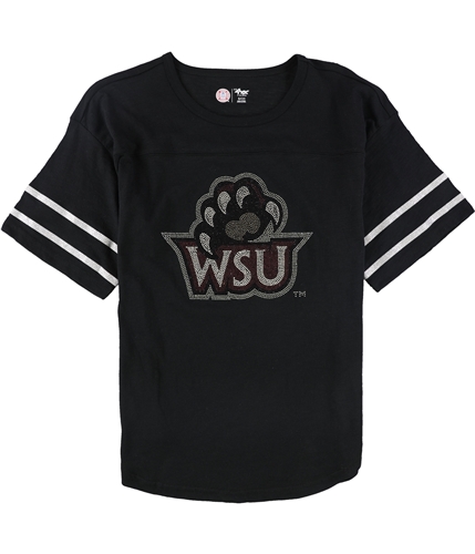 G-III Sports Womens Weber State Wildcats Embellished T-Shirt wru XS