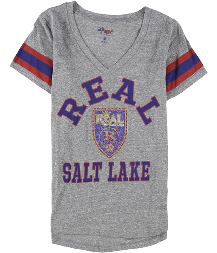 G-III Sports Womens Real Salt Lake Rhinestone Embellished T-Shirt rsl S