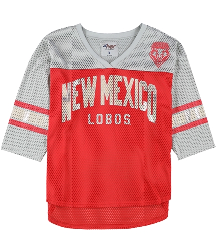 G-III Sports Womens New Mexico Lobos Mesh Graphic T-Shirt unm M