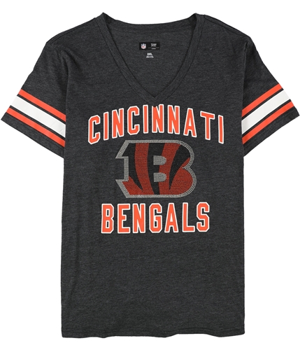 G-III Sports Womens Cincinnati Bengals Graphic T-Shirt, Black, Medium