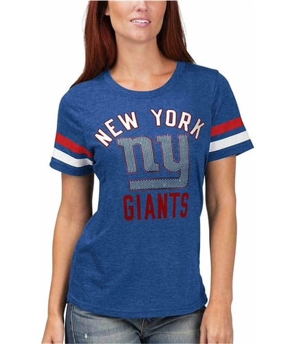 NFL Womens New York Giants Rhinestone Embellished T-Shirt gia S
