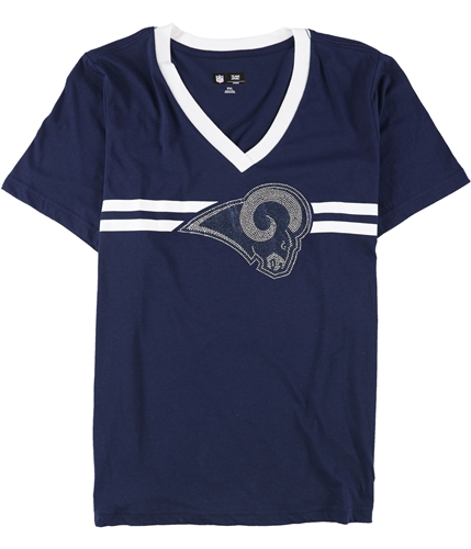 G-III Sports Womens St. Louis Rams Embellished T-Shirt ram L