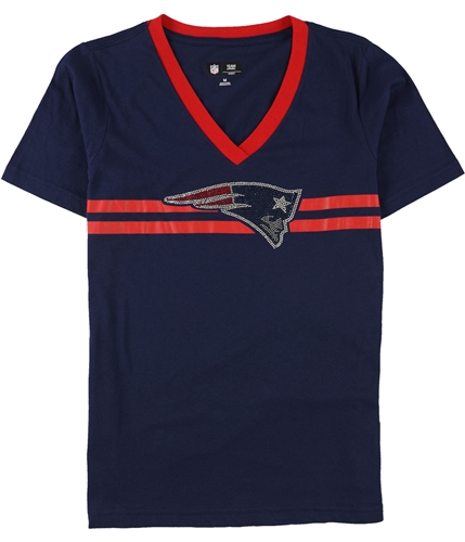 G-III Sports Womens New England Patriots Embellished T-Shirt pat M