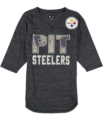 NFL Womens Pittsburgh Steelers Embellished T-Shirt pis XS