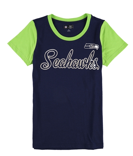NFL Womens Seattle Seahawks Fitted Logo Graphic T-Shirt sse M