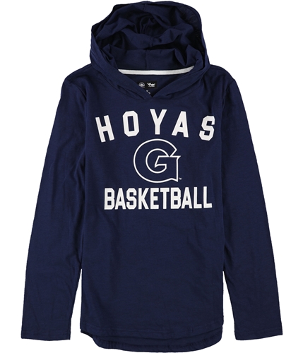 G-III Sports Womens Georgetown Hoyas Hooded Graphic T-Shirt geo M