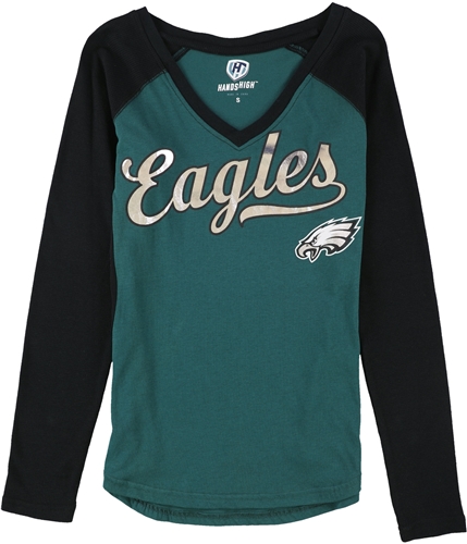 G-III Sports Womens Philadelphia Eagles Graphic T-Shirt, Green, Small