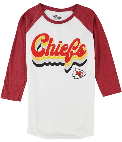 G-III Sports Womens Kansas City Chiefs Graphic T-Shirt, White, Small