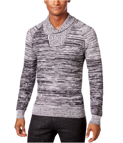 I-N-C Mens Marled Knit Sweater deepblack XL