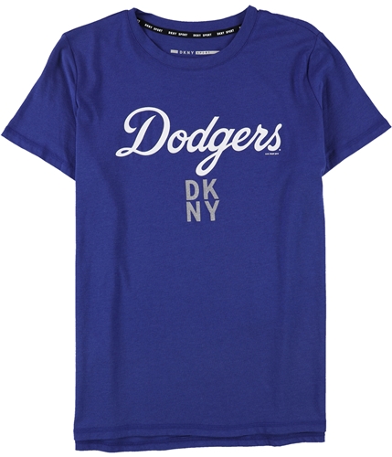 DKNY Womens LA Dodgers Graphic T-Shirt lad L