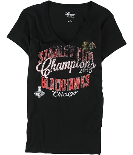 G-III Sports Womens Chicago Blackhawks Graphic T-Shirt chw S