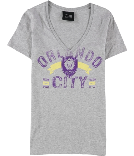 G-III Sports Womens Orlando City Distressed Graphic T-Shirt ocs S