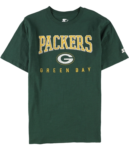 STARTER Mens Green Bay Packers Graphic T-Shirt pac L