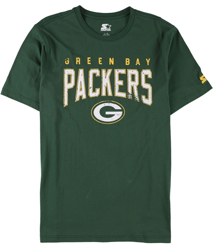 STARTER Mens Green Bay Packers Graphic T-Shirt pac L