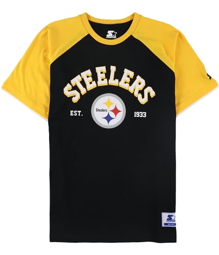 STARTER Mens Pittsburgh Steelers Graphic T-Shirt pis L