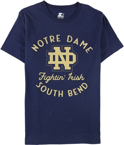STARTER Mens University Of Notre Dame Graphic T-Shirt ntd L