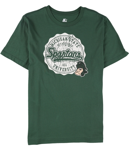 STARTER Mens Michigan State Spartans Graphic T-Shirt mis L