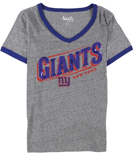 Touch Womens New York Giants Sequined Embellished T-Shirt gia S