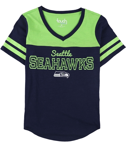 Touch Womens Seattle Seahawks Rhinestone Embellished T-Shirt sse S
