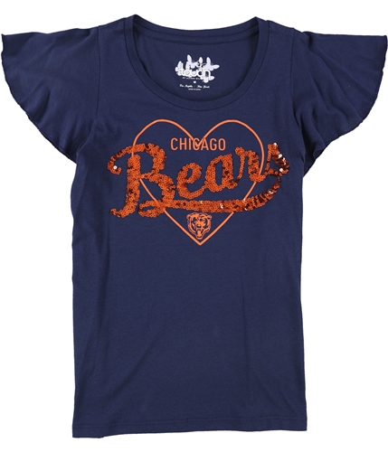 Touch Womens Chicago Bears Embellished T-Shirt bea M