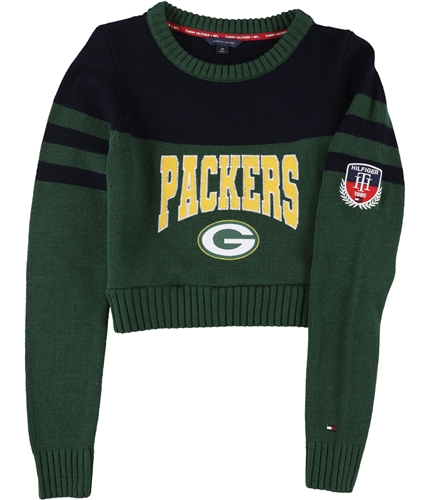 Tommy Hilfiger Womens Green Bay Packers Knit Sweater pac S