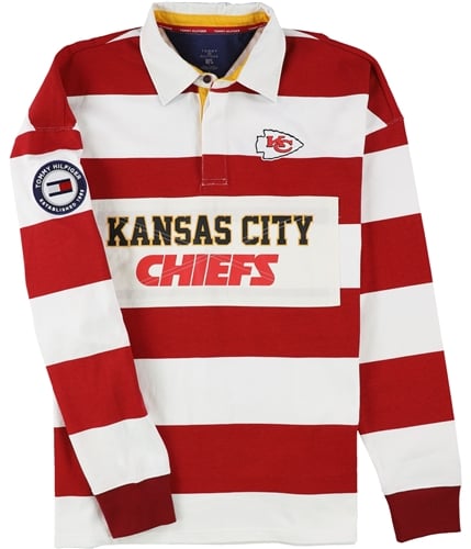 Tommy Hilfiger Mens Kansas City Chiefs Rugby Polo Shirt kac S