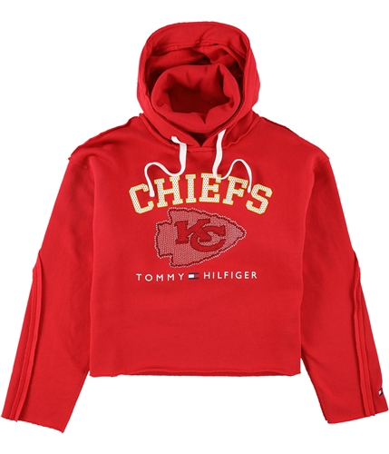 Tommy Hilfiger Womens Kansas City Chiefs Hoodie Sweatshirt kac S