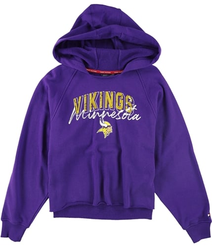 Tommy Hilfiger Womens Minnesota Vikings Hoodie Sweatshirt vik S
