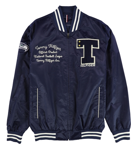 Tommy Hilfiger Mens Seattle Seahawks Bomber Jacket sse M