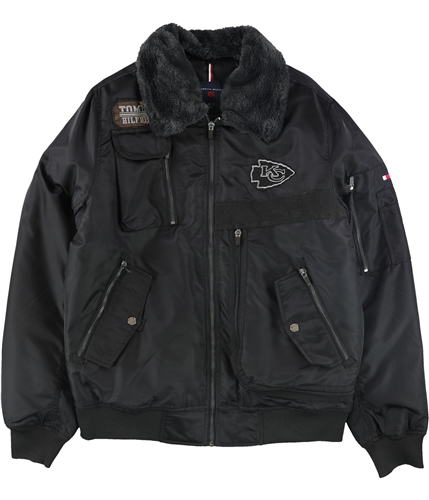 Tommy Hilfiger Mens Kansas City Chiefs Aviator Jacket kac M