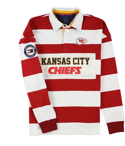 Tommy Hilfiger Mens Kansas City Chiefs Rugby Polo Shirt kac M