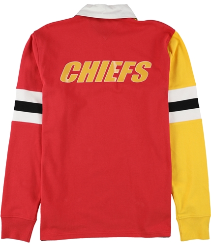 Tommy Hilfiger Mens Kansas City Chiefs Rugby Polo Shirt, KAC