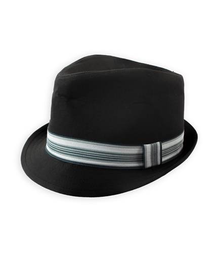 American Rag Mens Stripe Fedora Trilby Hat browngrn S/M