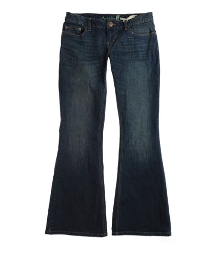 American Rag Womens Low Rise Denim Flared Jeans medwash 7x32