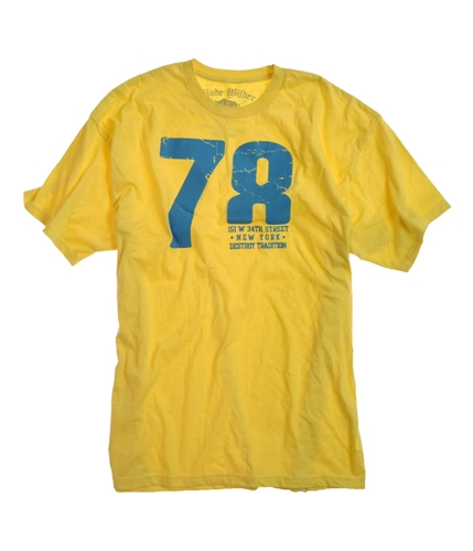 Slade Wilder Mens Cracked Puff Paint Graphic T-Shirt yellow 2XL