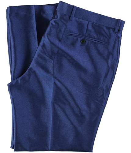 I-N-C Mens Shiny Casual Trouser Pants blue 32x32