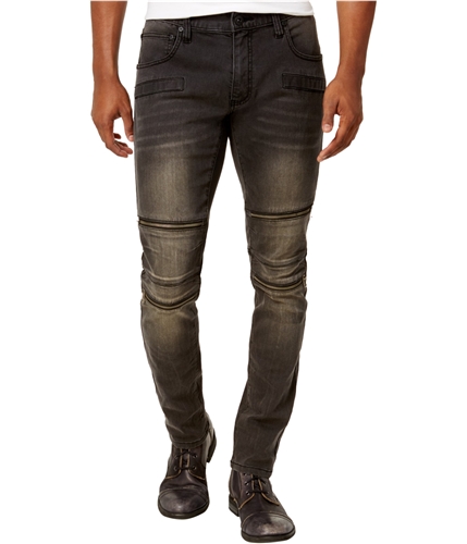 I-N-C Mens Horizon Wash Skinny Fit Jeans blackwash 36x30