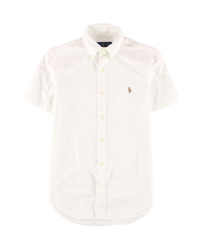 Ralph Lauren Mens Cotton Button Up Shirt bsrwhite XS