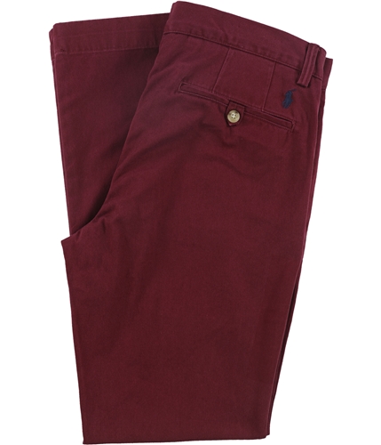Ralph Lauren Mens Solid Casual Chino Pants red 32x32