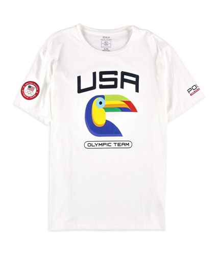 Ralph Lauren Mens USA Olympic Team Graphic T-Shirt purewhite L