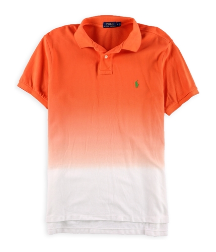 Ralph Lauren Mens Ombre Rugby Polo Shirt electricm L