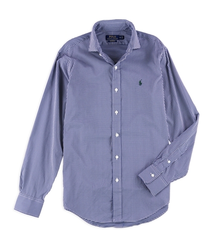Ralph Lauren Mens Perfomance Button Up Shirt bluewhite S