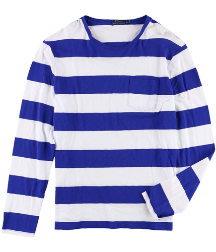 Ralph Lauren Mens Gauze Basic T-Shirt bluewhite L
